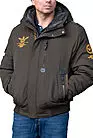Куртка мужская короткая бомбер зимняя VZ-22325 хаки smallphoto 1