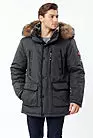 Куртка зимняя мужская темно-серая NF-9 smallphoto 5