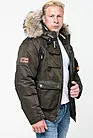 Короткая зимняя куртка мужская хаки F1518-036 хаки smallphoto 1