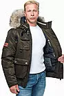 Короткая зимняя куртка мужская хаки F1518-036 хаки smallphoto 4