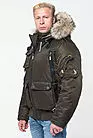 Короткая зимняя куртка мужская хаки F1518-036 хаки smallphoto 2