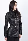 Кожаная куртка женская черная LG-9584 smallphoto 4