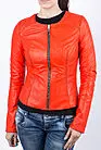 Куртка кожаная женская красная ТT-1768 smallphoto 1