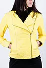 Кожаная куртка женская желтая 34w395-Y smallphoto 2