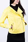 Кожаная куртка женская желтая 34w395-Y smallphoto 5