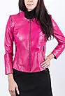 Кожаная куртка женская розовая VIZ-43710F smallphoto 7