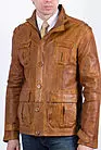 Куртка мужская рыжая стиранная кожа К-1g smallphoto 5