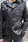 Пиджак кожаный черный мужской Стаплес черный smallphoto 3