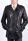 Кожаная куртка мужская длинная черная HB_13-050 smallphoto 2