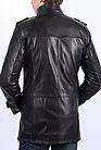 Кожаная куртка мужская длинная черная HB_13-050 smallphoto 3