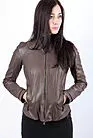 Стильная кожаная куртка женская VIZ-43688 smallphoto 7