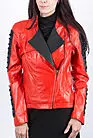 Кожаная куртка женская красная AR-5027-00 smallphoto 4