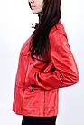 Красная кожаная женская куртка VV-3331 smallphoto 3