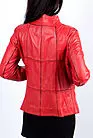 Красная кожаная женская куртка VV-3331 smallphoto 2