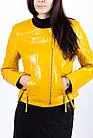 Куртка кожаная женская желтая KK-227 smallphoto 1