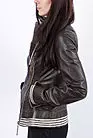 Куртка женская  кожаная  коричневая AR-5066-01 smallphoto 6
