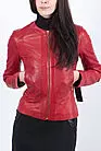 Женская кожаная куртка красная 31W390R smallphoto 1