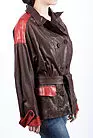 Женская куртка кожаная комбинированная KK-317 smallphoto 3