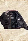 Куртка кожаная мужская с нашивками Aeronautics smallphoto 7