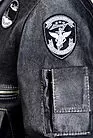 Зимняя куртка мужская кожаная с овчинным воротником X-FILE серый smallphoto 5