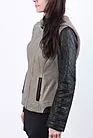 Куртка женская кожаная с трикотажным капюшоном LG-2173 smallphoto 3