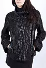 Женская куртка кожаная большого размера черная Si-1080b smallphoto 1