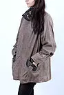 Женская кожаная куртка на молнии большая Si-1119 smallphoto 5