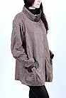 Женская кожаная куртка на молнии большая Si-1119 smallphoto 2