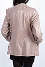 Кожаный пиджак женский большой размер L-2853 smallphoto 3