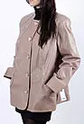 Кожаный пиджак женский большой размер L-2853 smallphoto 4