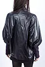 Женская куртка кожаная с трикотажным рукавом KK-417 smallphoto 4