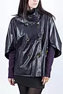 Женская куртка кожаная с трикотажным рукавом KK-417 smallphoto 2