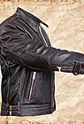 Кожаная куртка мужская короткая коричневая Фалькон smallphoto 4