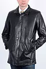 Мужская куртка кожаная на молнии с планкой GMK-2014 smallphoto 1