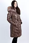 Женское зимнее пальто кожаное с капюшоном U-5257 smallphoto 5