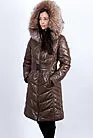 Женское зимнее пальто кожаное с капюшоном U-5257 smallphoto 10