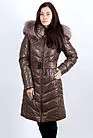 Женское зимнее пальто кожаное с капюшоном U-5257 smallphoto 2